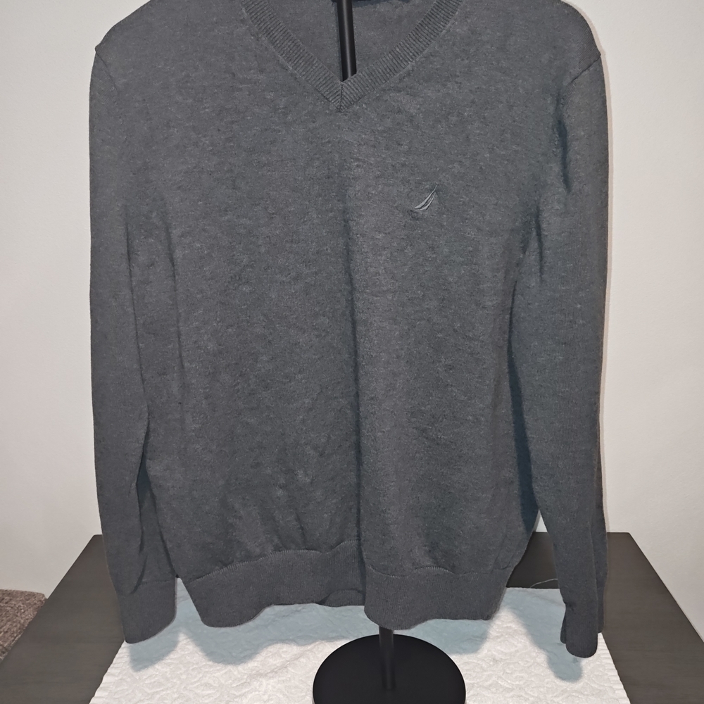 Nautica Mens Grey Sweater,Size Large